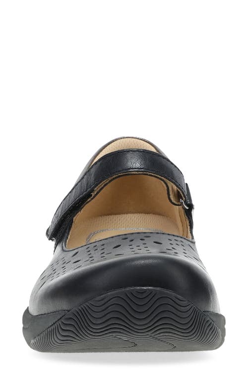 Dansko Stacy Wide Maryjane Flat In Black