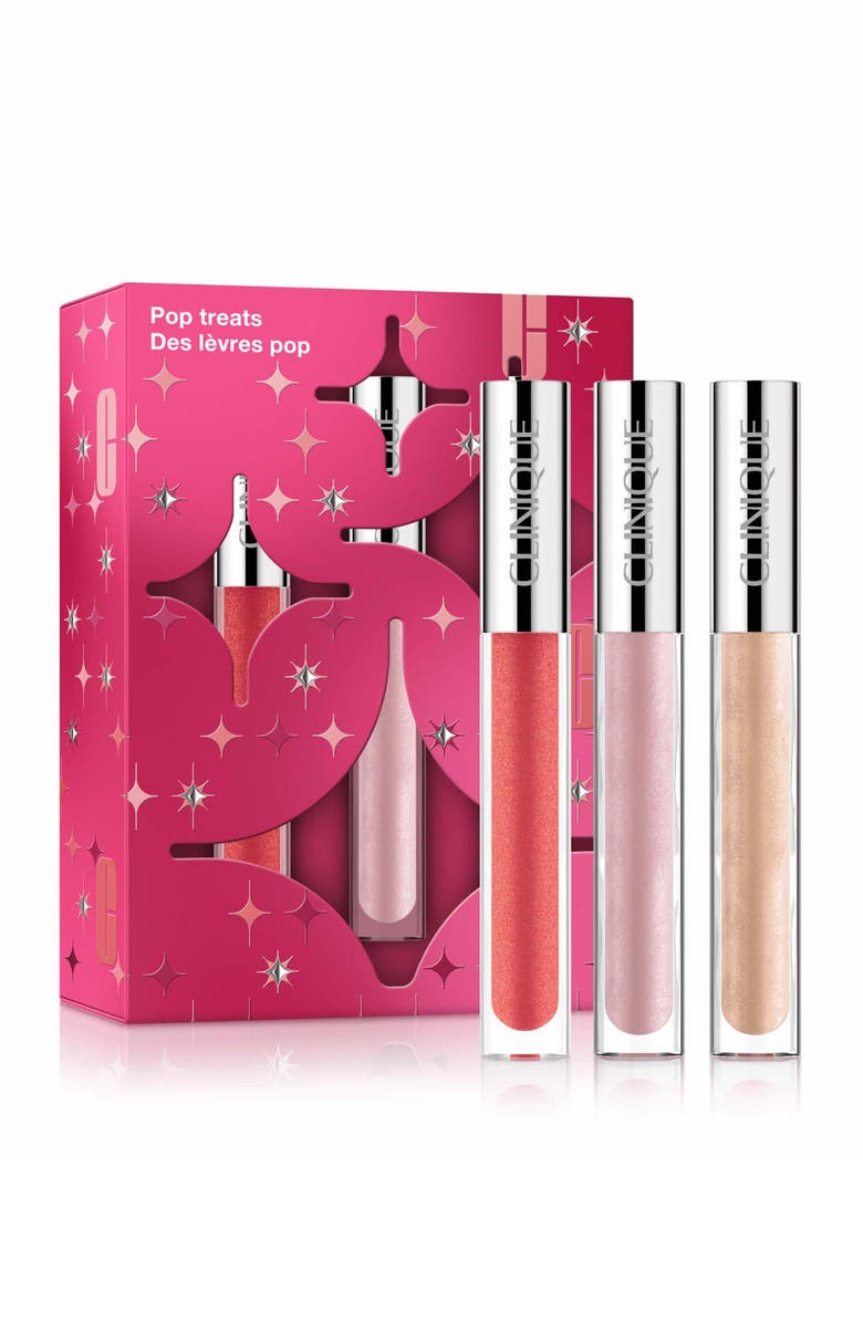 Clinique Pop Treats: Pop Plush Lip Gloss Holiday Gift Set $75 Value, Main, color, 