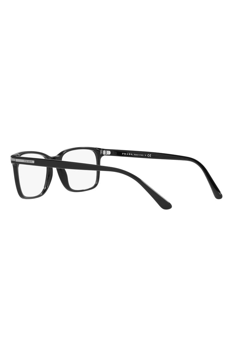 Prada 56mm Rectangular Optical Glasses, Alternate, color, 
