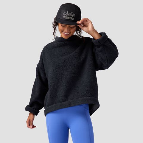 Wander Pile-Fleece Mock-Neck Top - Women's