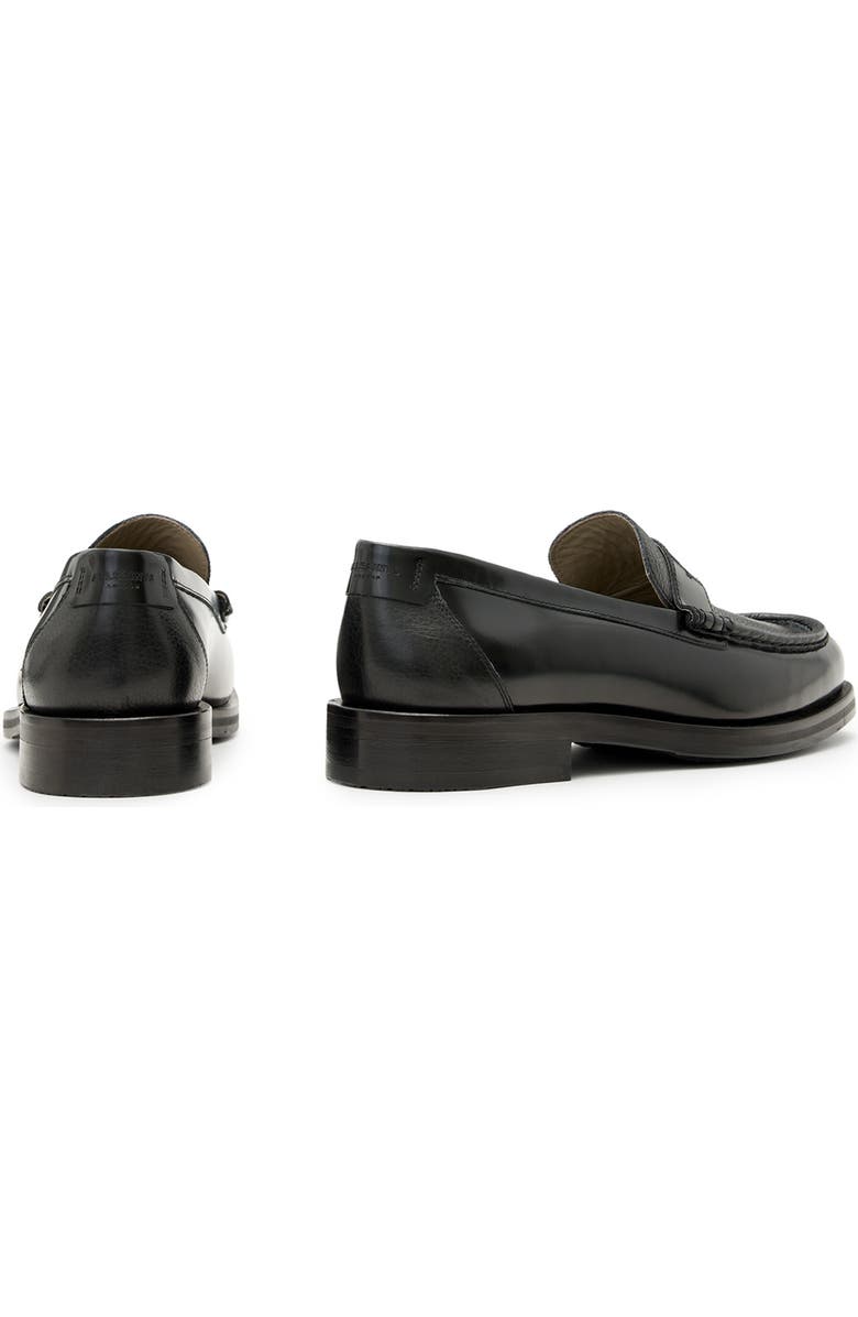AllSaints Bloom Penny Loafer, Alternate, color, Black