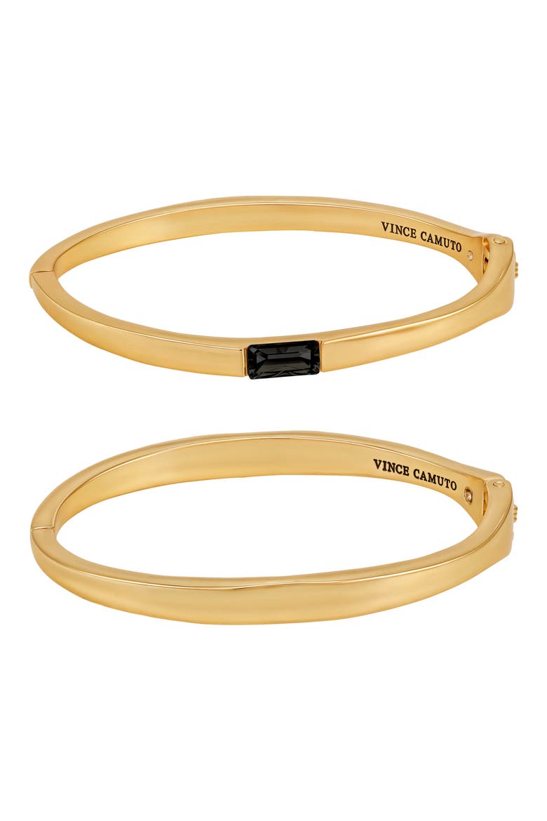 Set of 2 Bangle Bracelets, Main, color, GOLD