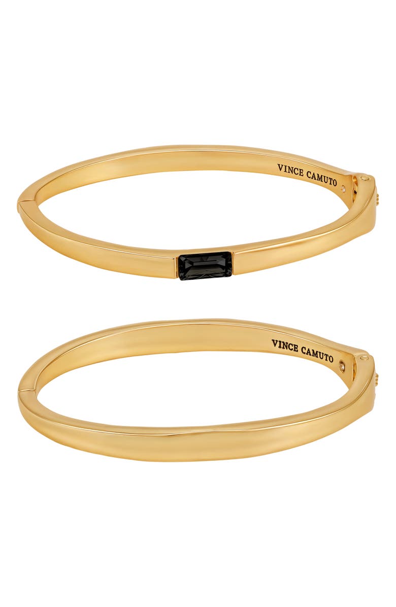 Vince Camuto Set of 2 Bangle Bracelets, Main, color, Gold