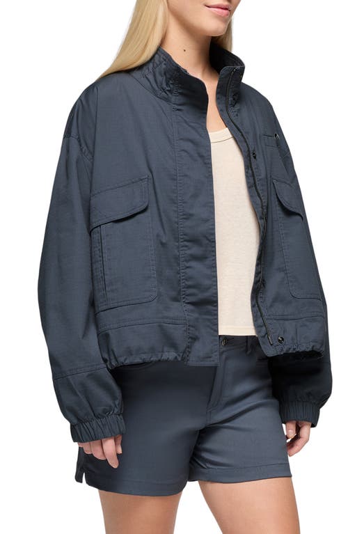 Prana Palisades Organic Cotton Blend Ripstop Jacket In Thundercloud