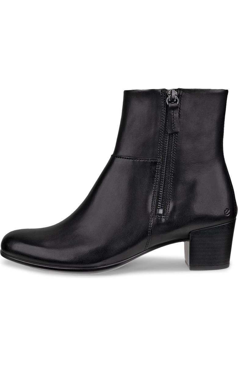 ECCO Shape Mid Zip Bootie, Alternate, color, Black