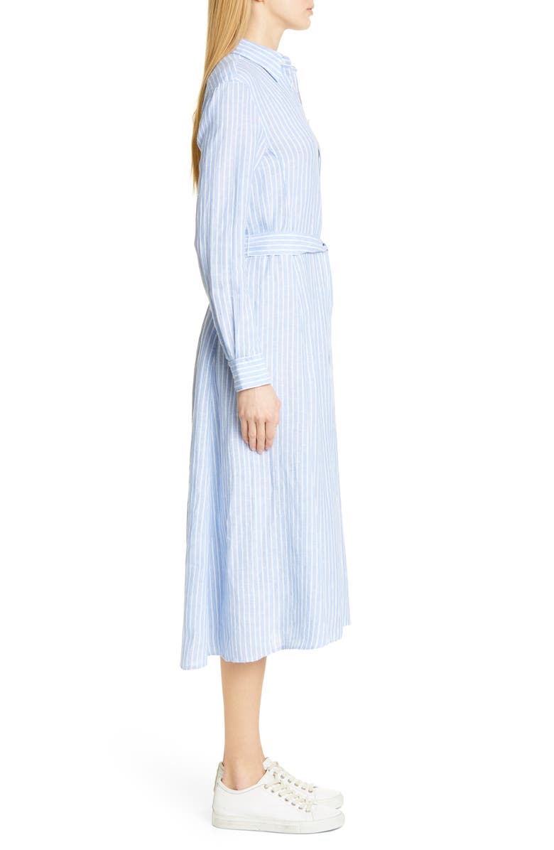 Polo Ralph Lauren Ashton Long Sleeve Linen Shirtdress, Alternate, color,