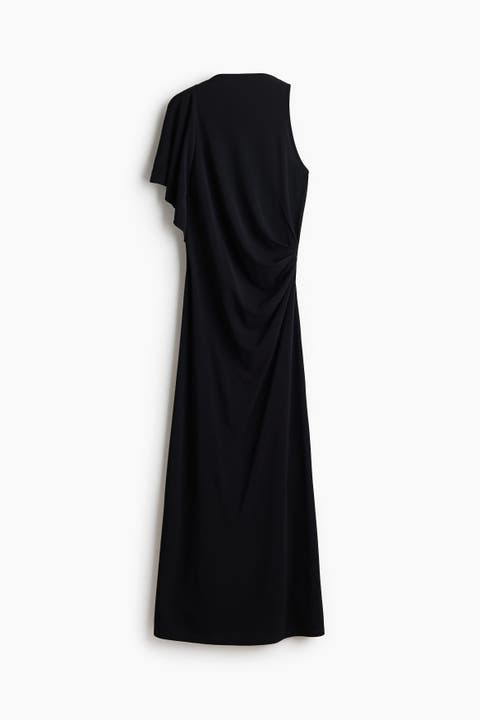 Asymmetric Ponte Di Roma Dress