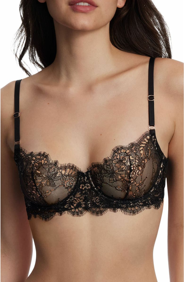 Skarlett Blue Entice Lace Balconette Underwire Bra, Alternate, color, 