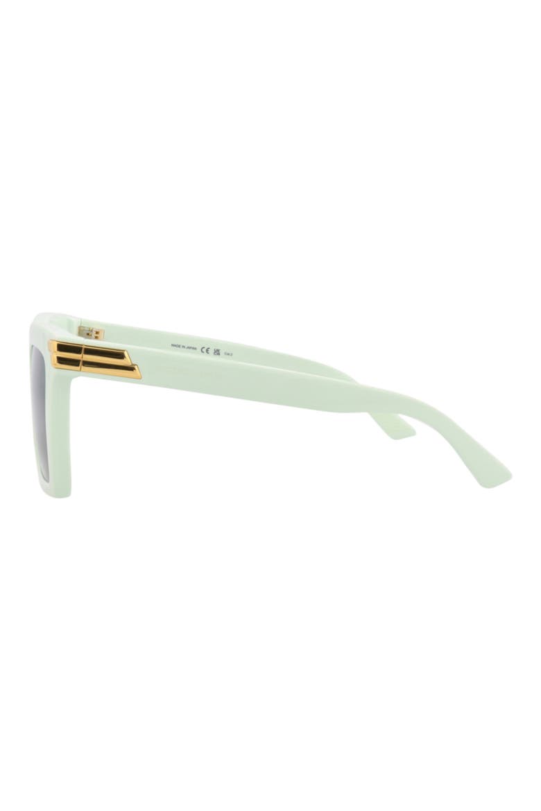 53mm Polarized Square Sunglasses, Alternate, color, GREEN GREEN GREEN