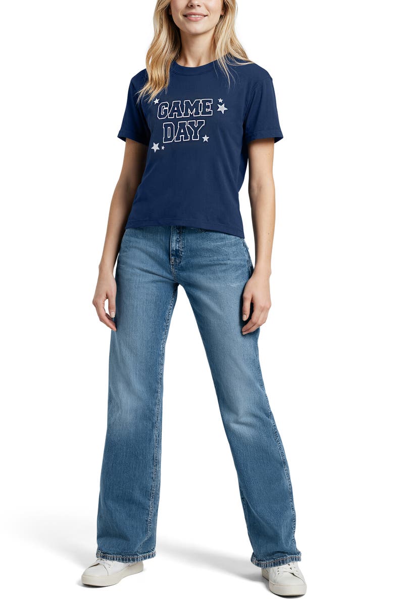 Wildfox Jamie Game Day Graphic T-Shirt, Alternate, color, Peacoat