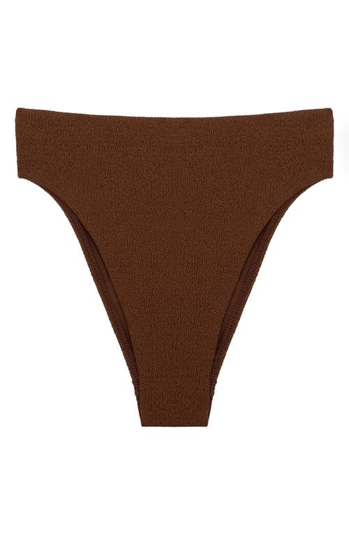 Vix Paula Hermanny Gigi Hot High Waist Bikini Bottoms In Brown