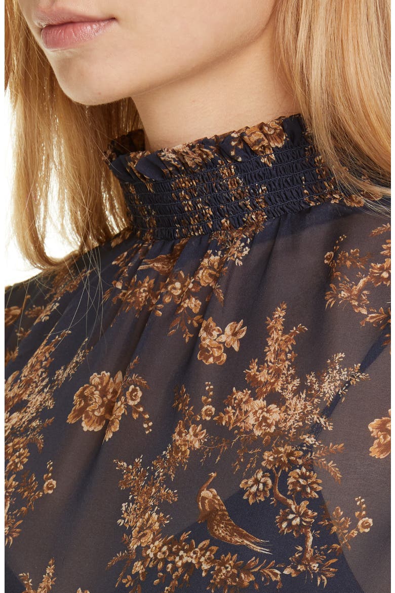 The Willa Silk Blouse, Alternate, color, TOILE PRINT
