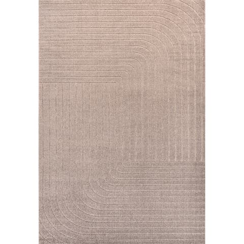 Odense High-Low Minimalist Angle Geometric Indoor/Outdoor Area Rug