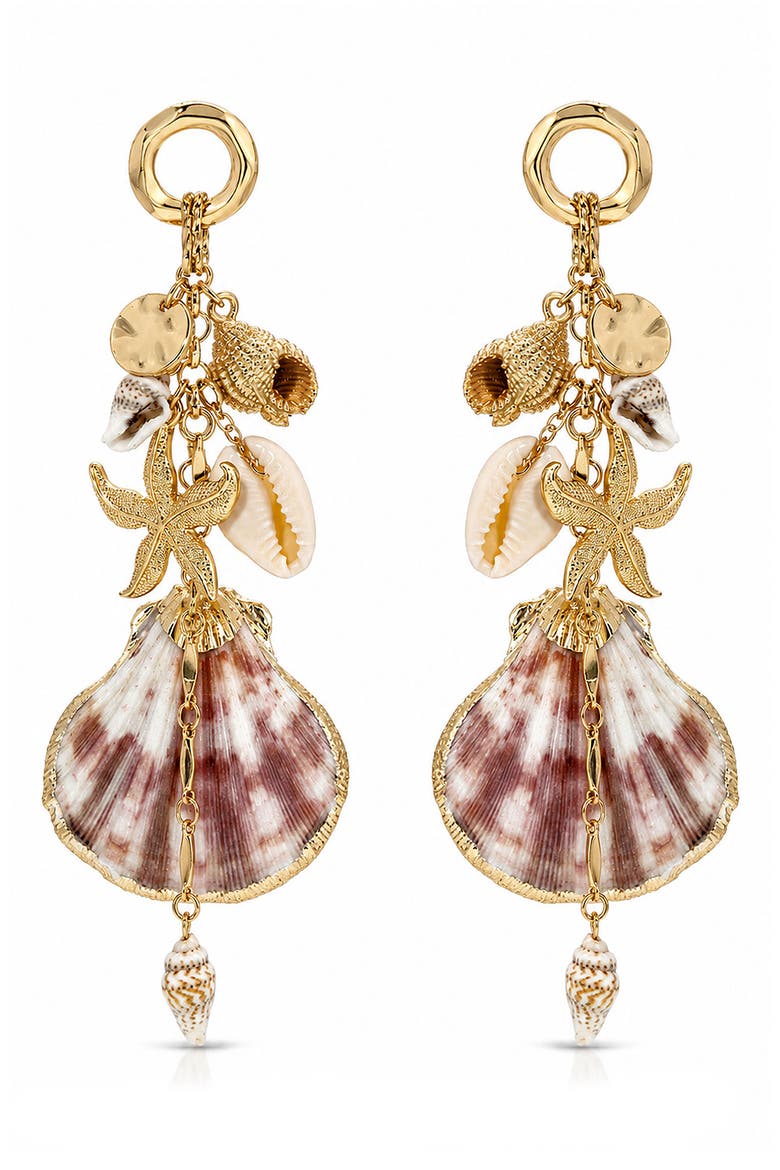 Mermaid Tears Earrings, Alternate, color, GOLD