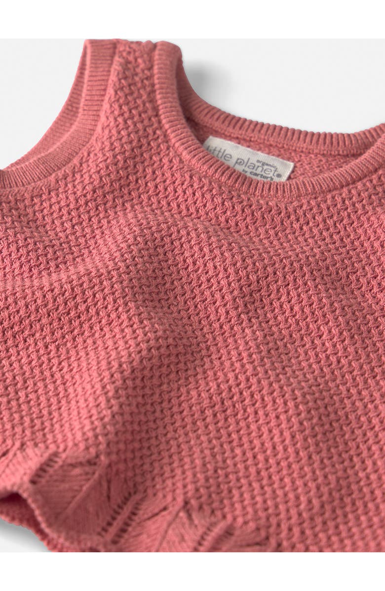 Little Planet Scalloped Organic Cotton Tank Top & Shorts Set, Alternate, color, Pink