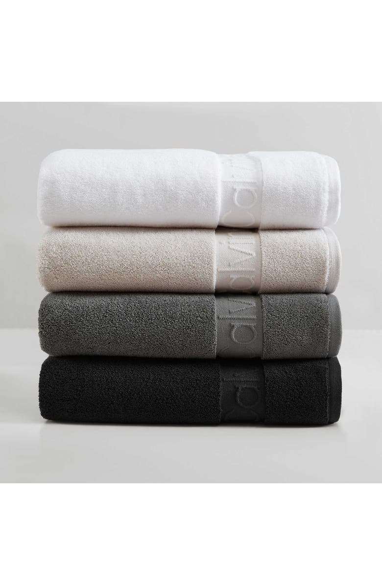 Calvin Klein Home Iconic 3-Piece Towel Set, Alternate, color, Open Dark Grey