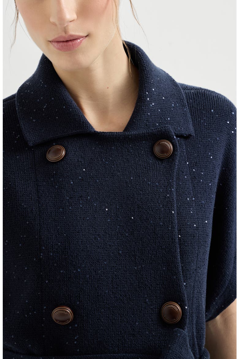 Cotton Diamond yarn vest, Alternate, color, Blue