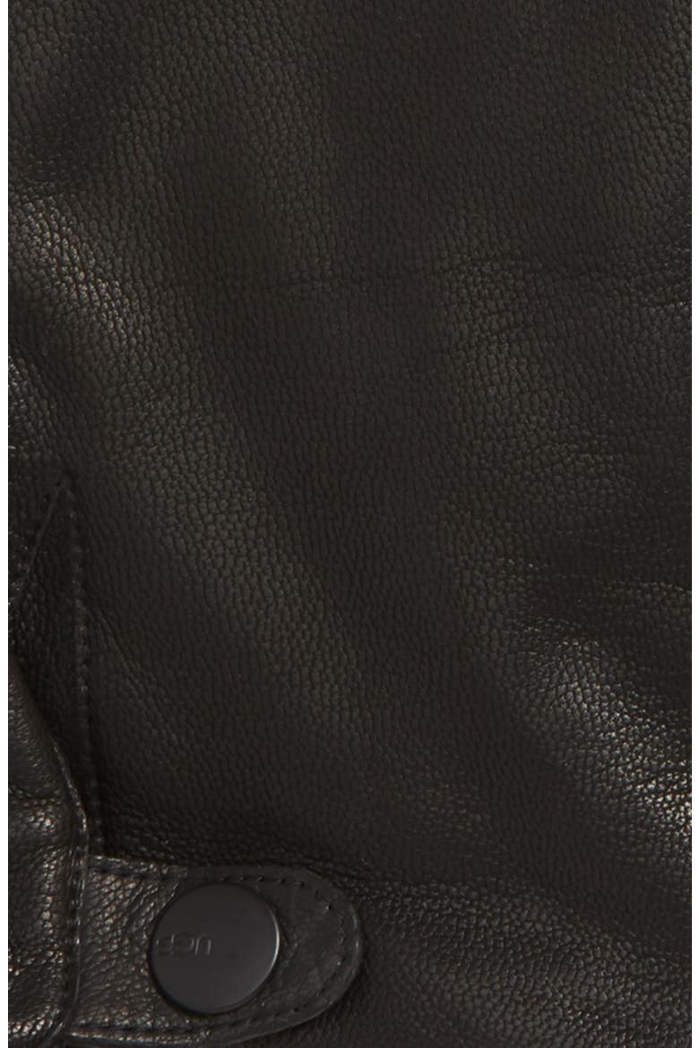Leather Smart Gloves, Alternate, color, BLACK