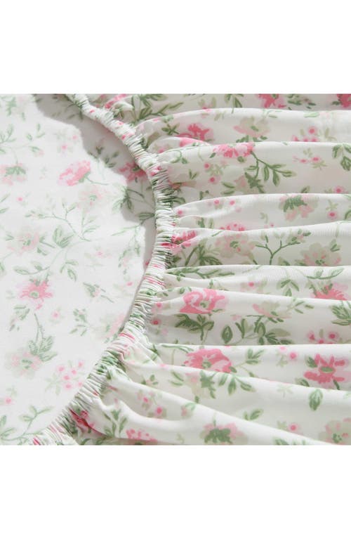 Laura Ashley Bonnie Full Cotton Percale Sheet Set In Lt-pastel Pink