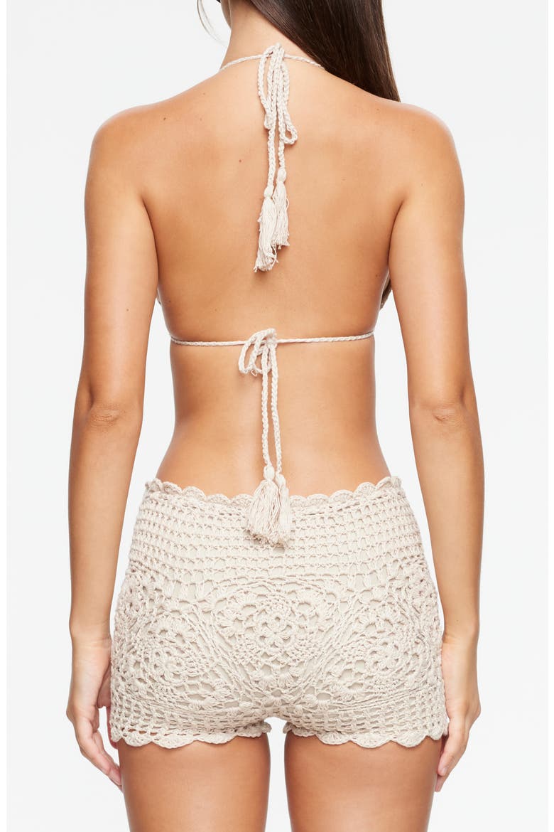 Aylo Cotton Bikini Top, Alternate, color, SAND