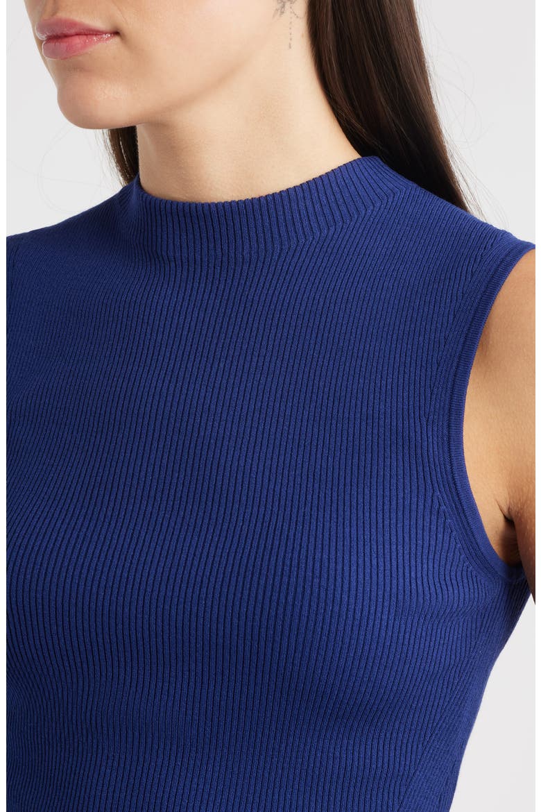 Feskies Mock Neck Sleeveless Rib Sweater, Alternate, color, SODALITE