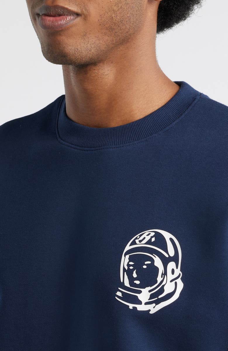 Billionaire Boys Club BB Helmet Crewneck Sweatshirt, Alternate, color, Navy Blazer