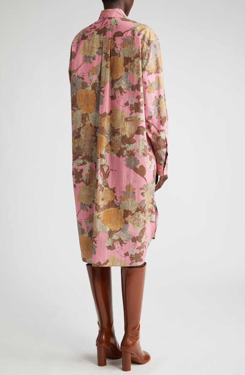 Dries Van Noten Dayley Floral Long Sleeve Shirt Dress, Alternate, color,