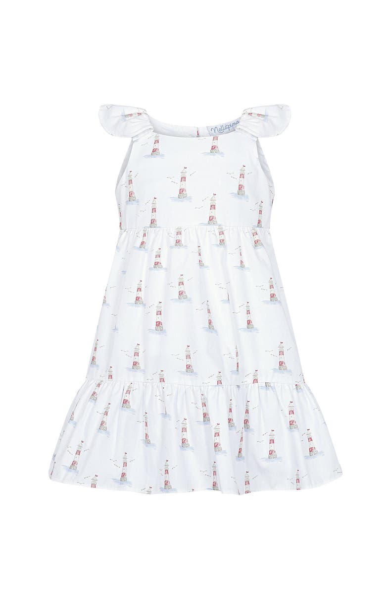 Nellapima Lighthouse Woven Summer Dress - Baby, Alternate, color, Blue