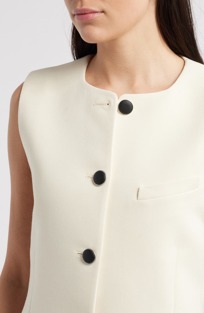 rag & bone Bartlet Vest, Alternate, color, Ivory