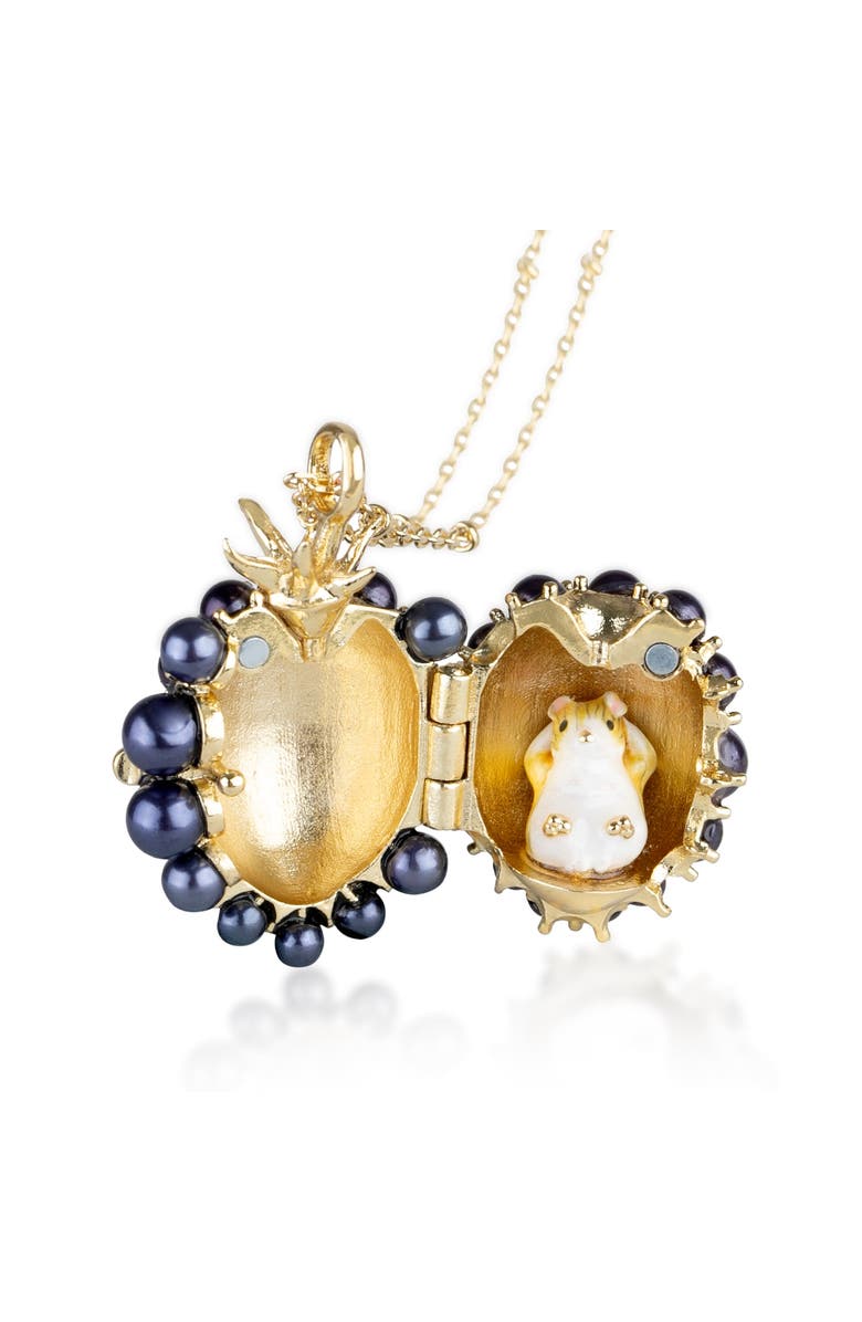 Bill Skinner Studio Blackberry and Mouse Locket, Main, color, Blackberry & Mouse