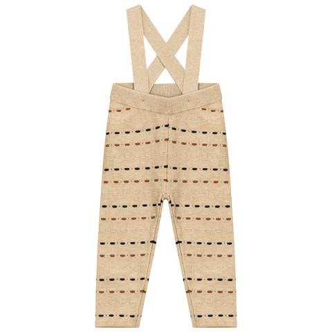 Knitted Overall with Straps and Ribbed Waistband (Toddler)
