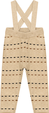 Mr. Mr. Knitted Overall with Straps and Ribbed Waistband