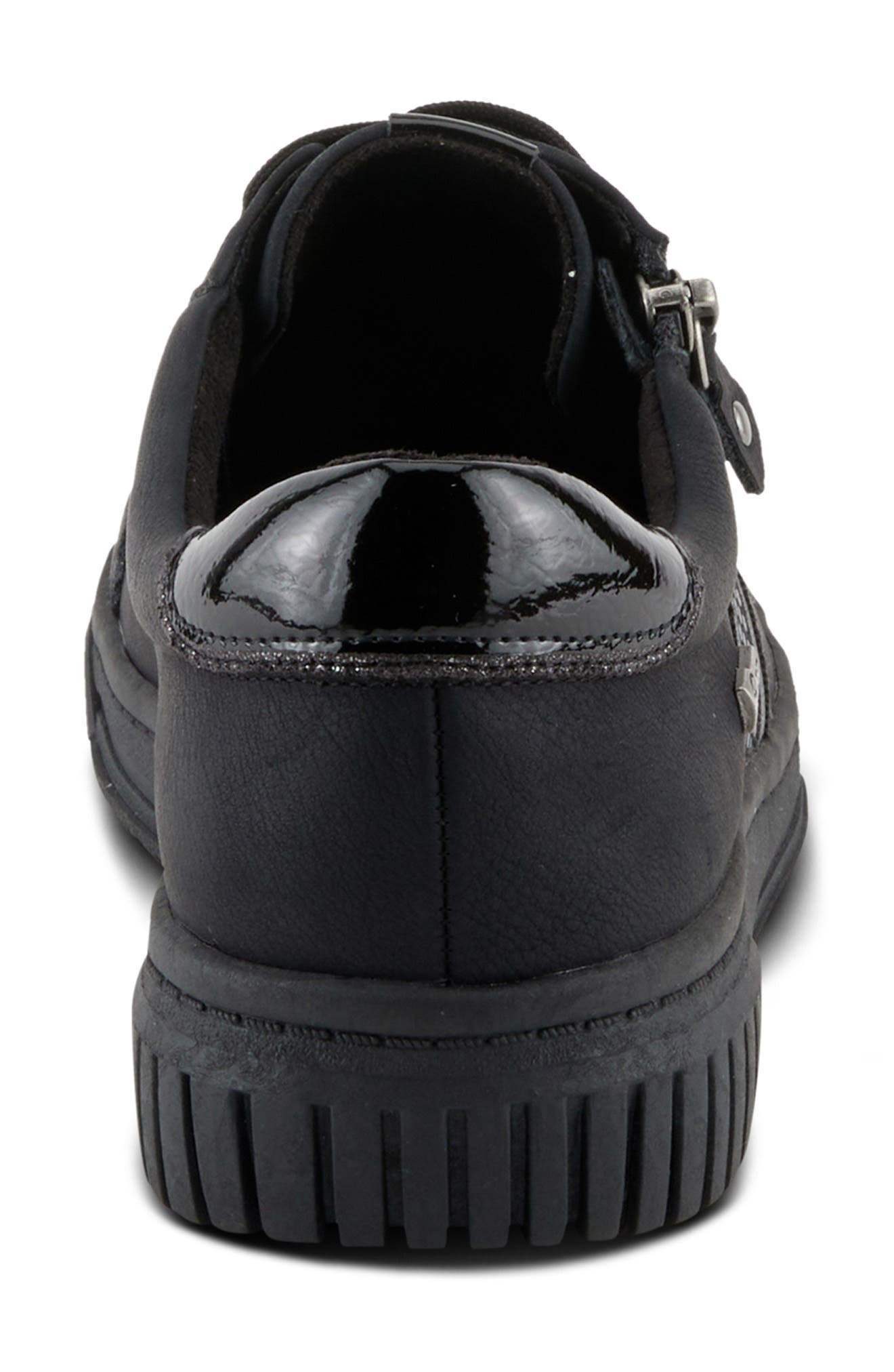 Spring Step Jamia Water Resistant Sneaker, Alternate, color, Black