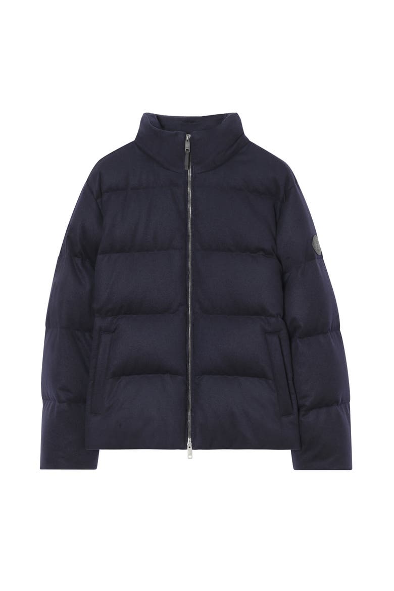 Cashmere Snowdon Puffer Jacket, Main, color, Navy