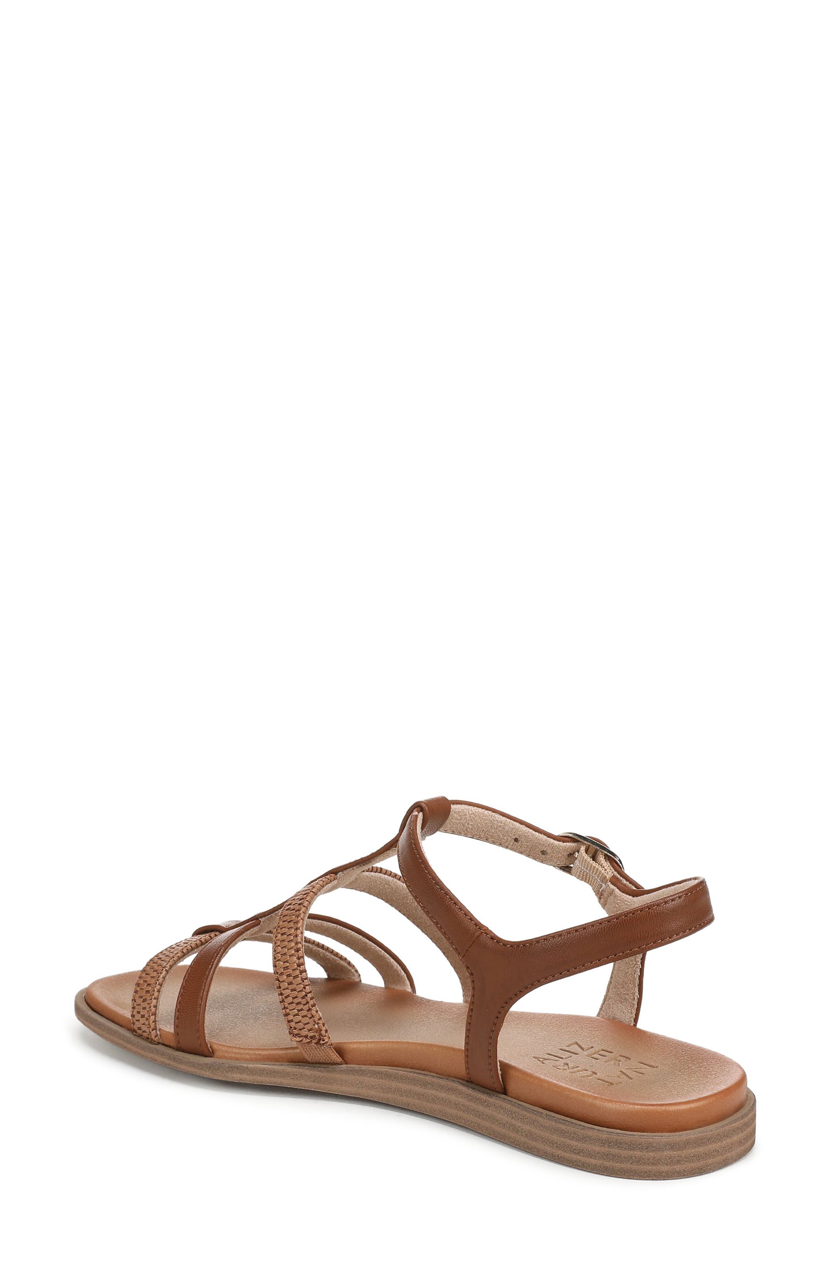 Naturalizer Julia Sandal, Alternate, color, Toffee Brown Faux Suede
