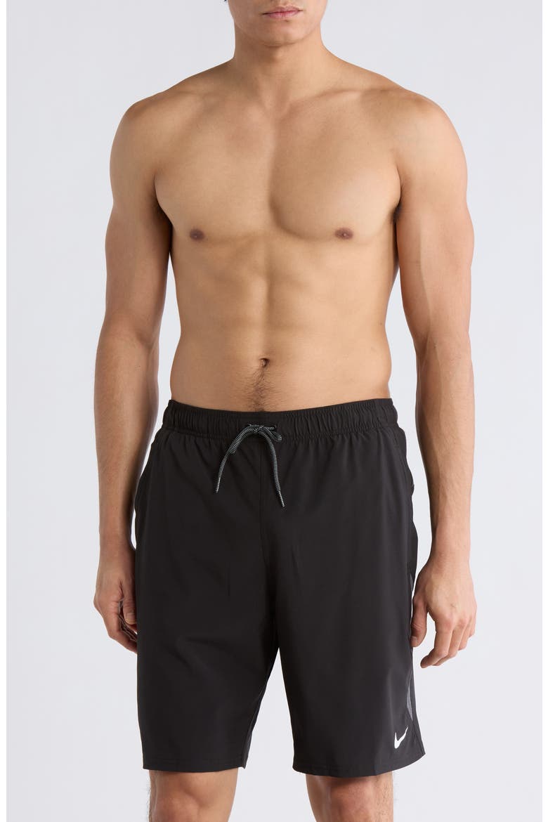 Contend Volley Swim Trunks, Main, color, BLACK