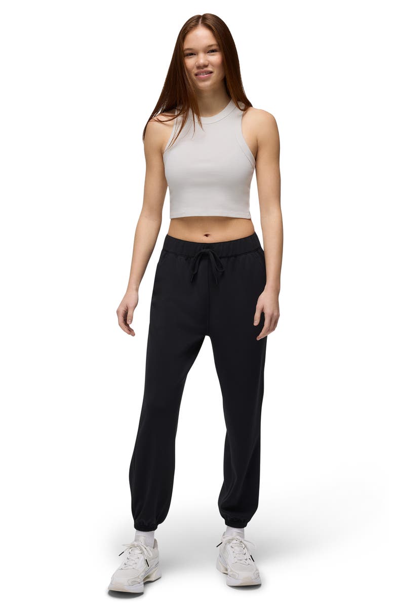 prAna Shea High Waist Drawstring Joggers, Alternate, color, Black