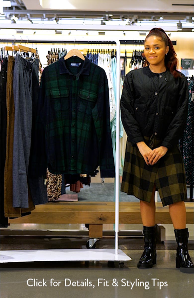 Flannel Button-Up Overshirt, sales video thumbnail