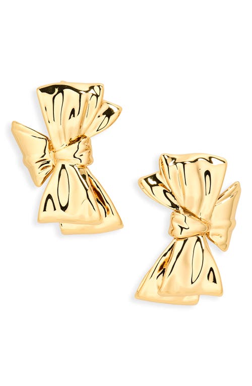 Jennifer Fisher Small Bow Stud Earrings In Gold
