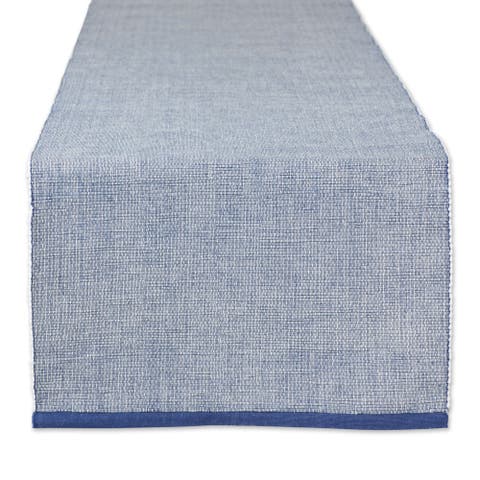 Recycled Cotton/Poly Chambray Fine Ribbed 13x72" Table Runner