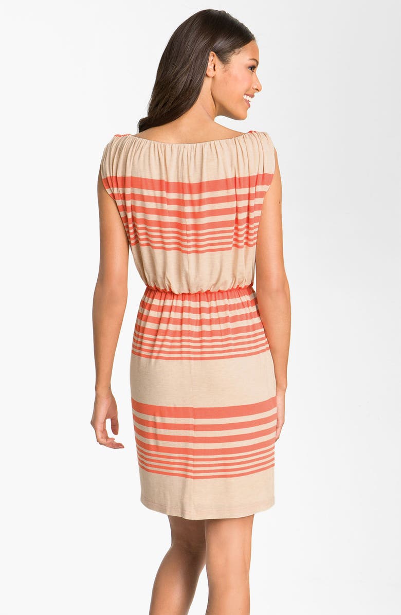 Suzi Chin for Maggy Boutique Stripe Jersey Blouson Dress, Alternate, color, 