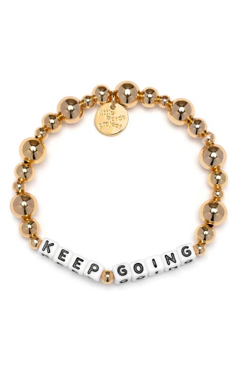 Keep Going Beaded Stretch Bracelet