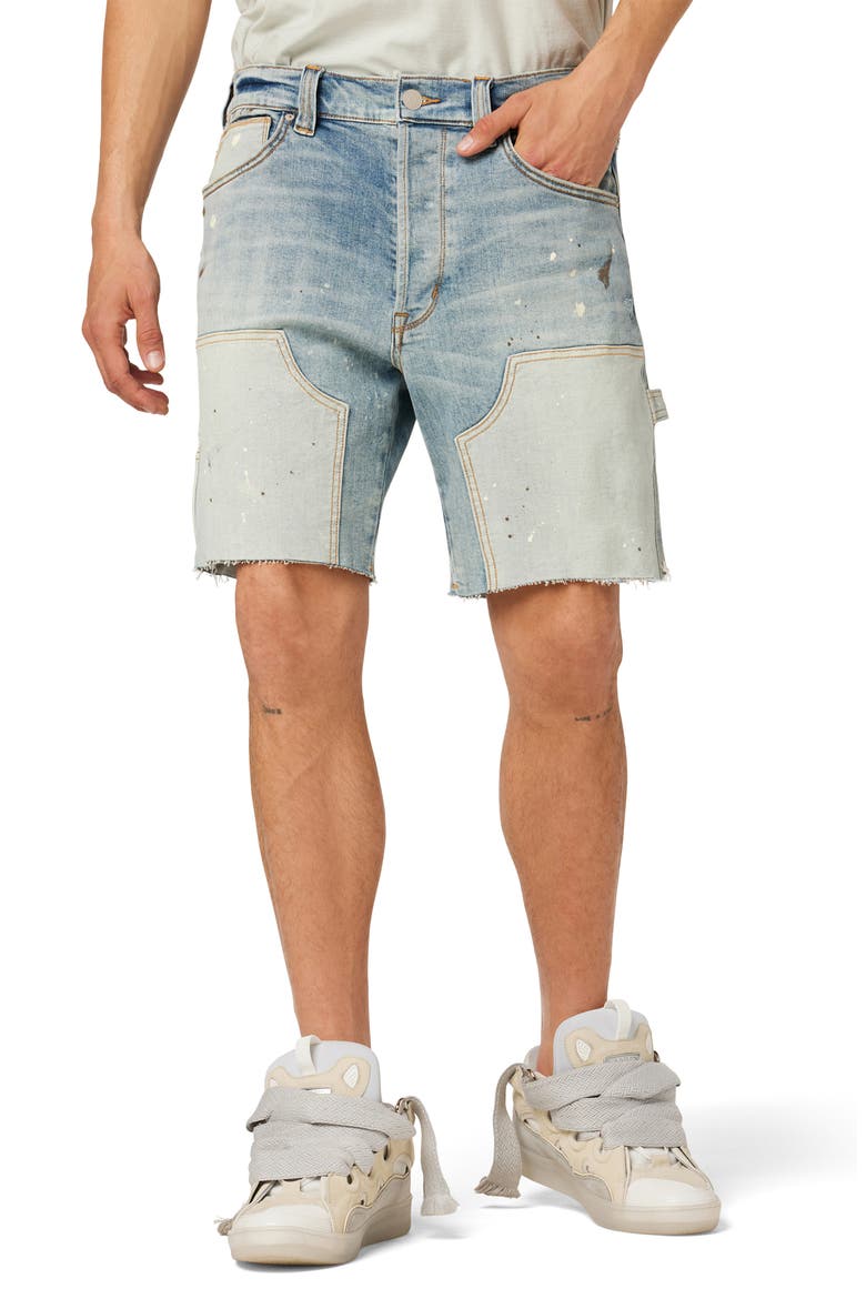 Carpenter Denim Shorts, Main, color, SIDE STREET
