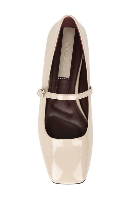 Franco Sarto Womens Patent Square Toe Loafers In Neutral