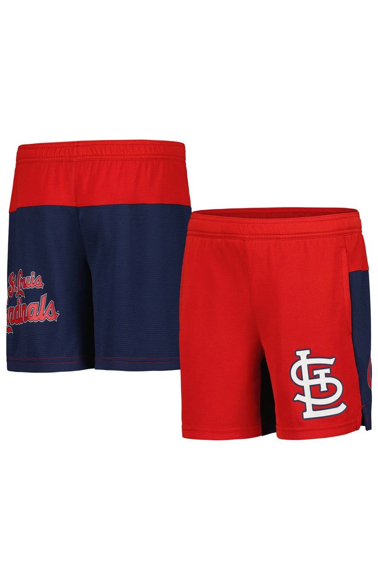 Outerstuff Youth Red St. Louis Cardinals 7th Inning Stretch Shorts, Main, color, Red