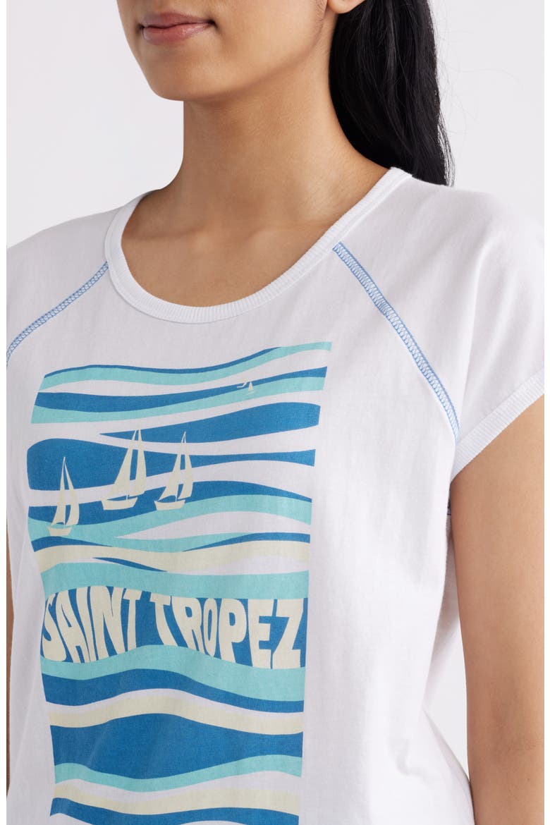 Raglan Sleeve Graphic T-Shirt, Alternate, color, WHITE