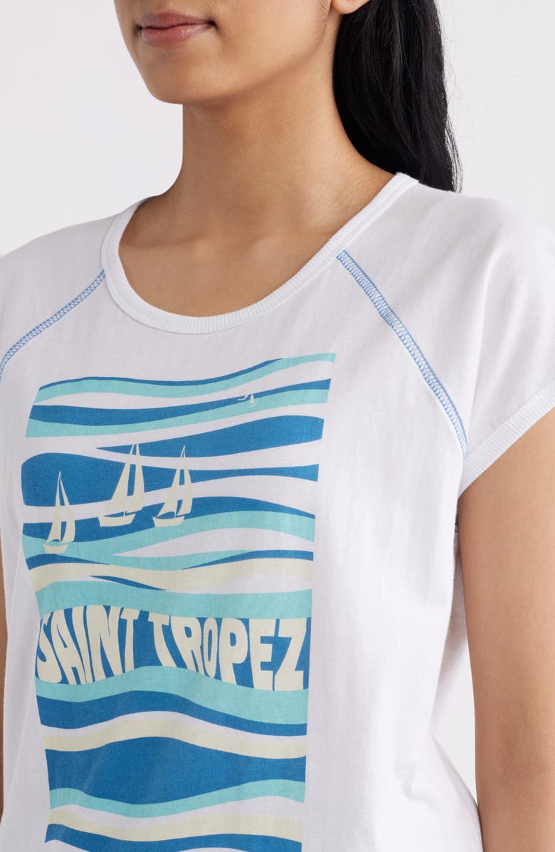 CITY BLUES Raglan Sleeve Graphic T-Shirt, Alternate, color, 