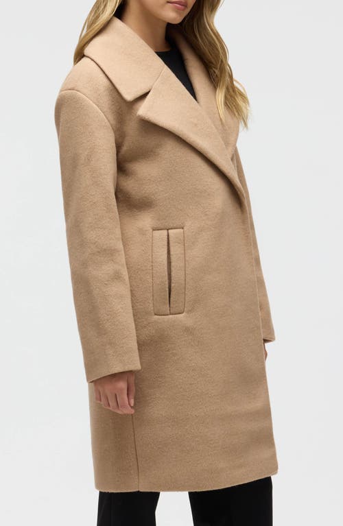 Nvlt Notch Lapel Felted Coat In Brown