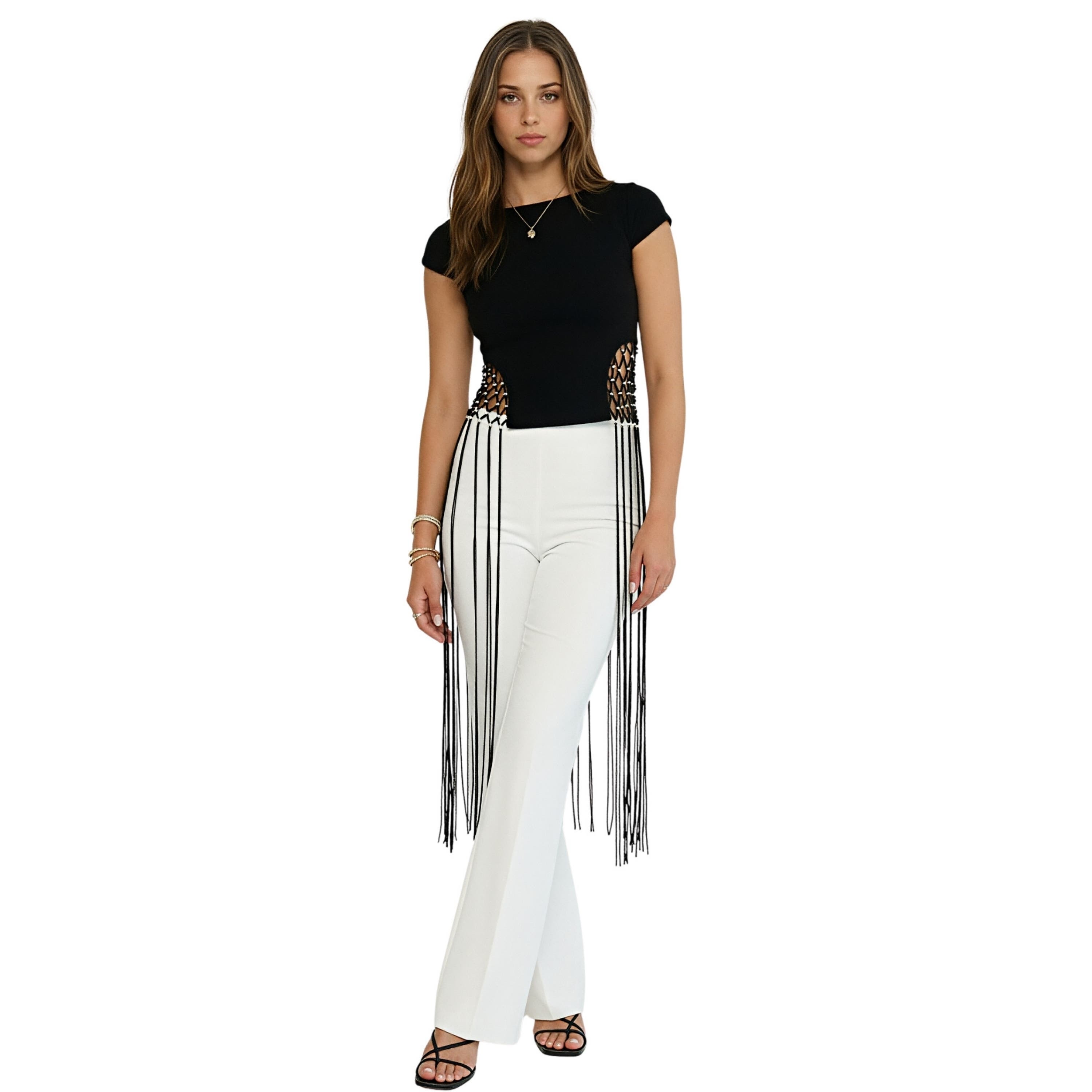 Leona fringe top - image 2