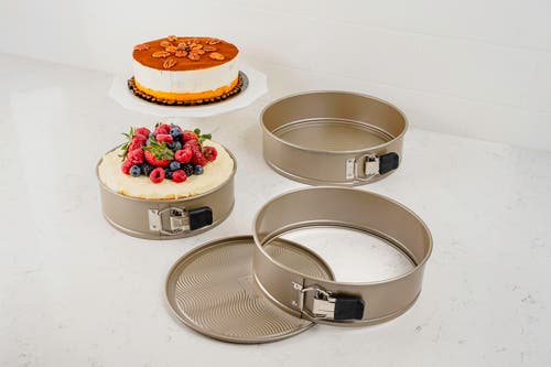 Cuisipro Nonstick Springform Pan With Wave Pattern, Champagne In Neutral